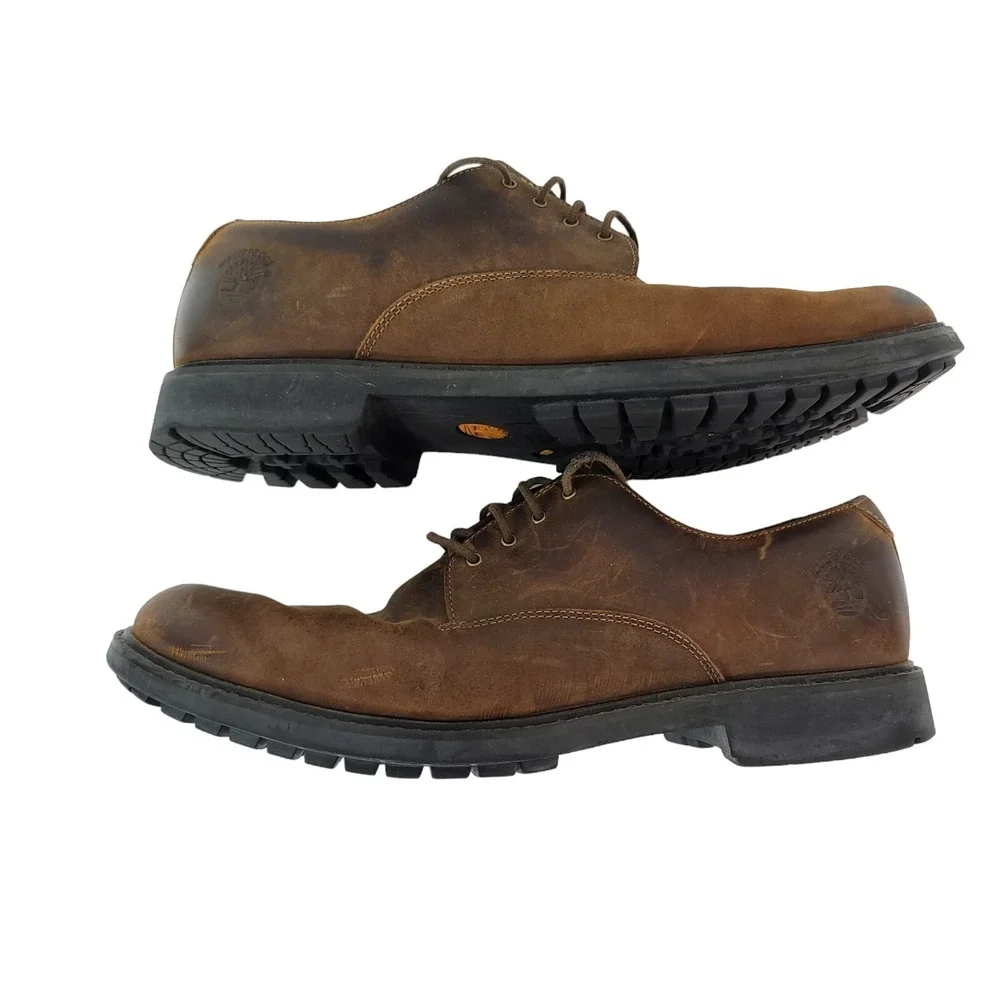 Timberland Brown Stormbuck Waterproof‎ Plain Toe Oxford Brown Size 10.5M 78533